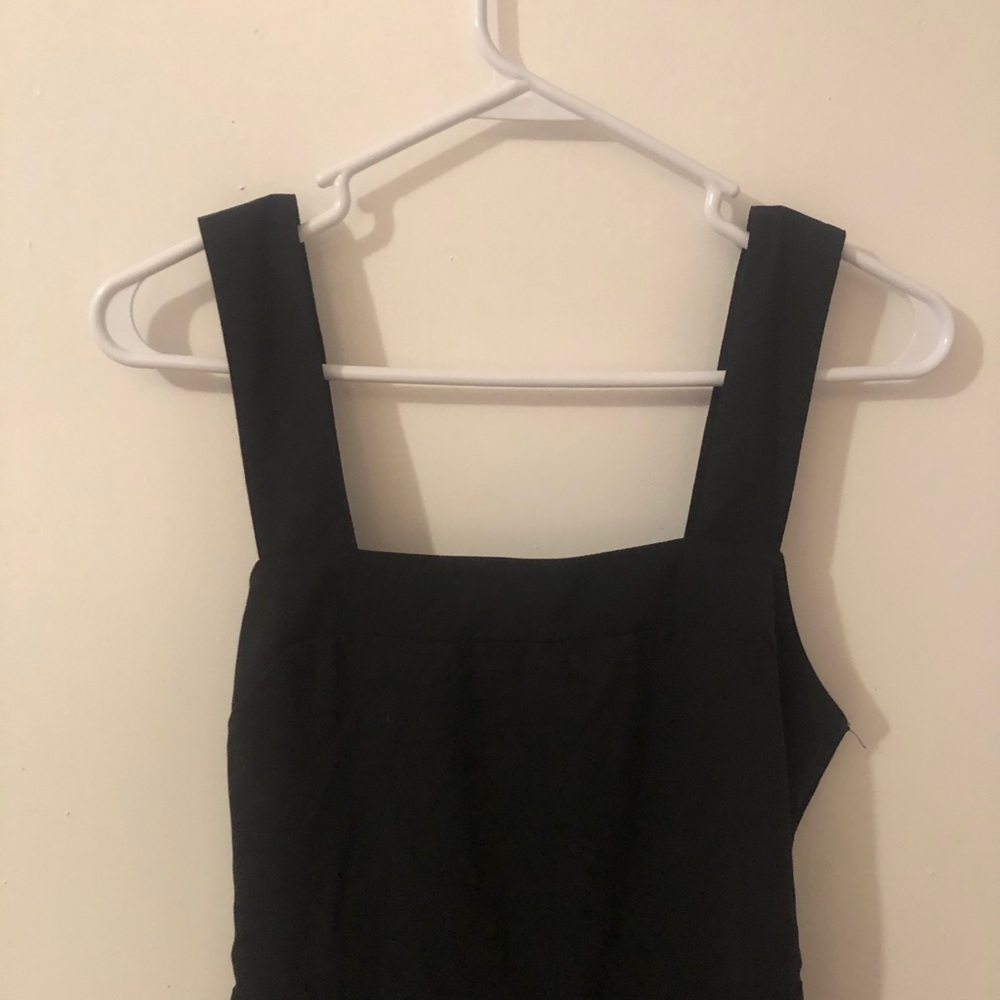 NWT Entro Black Maxi Boho Dress with back tie and thick straps size small - Picture 9 of 10